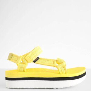 Teva Women's Yellow Flatform Universal Mesh 1102451 Platform Sandal Size 7